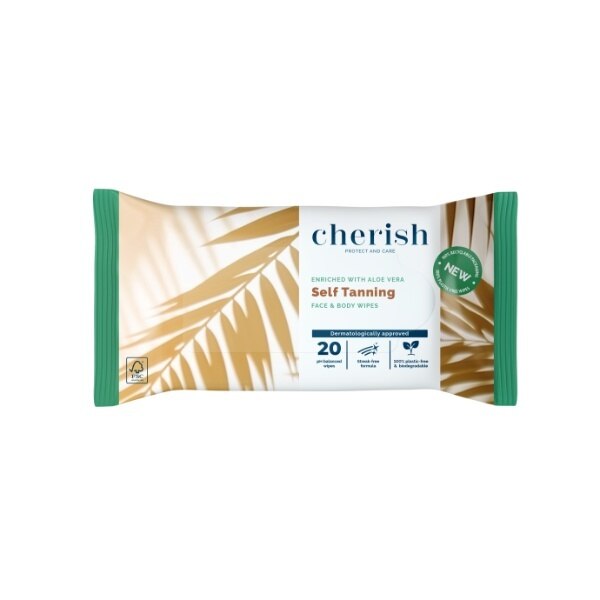Cherish Self Tanning Wipes 20 Wipes