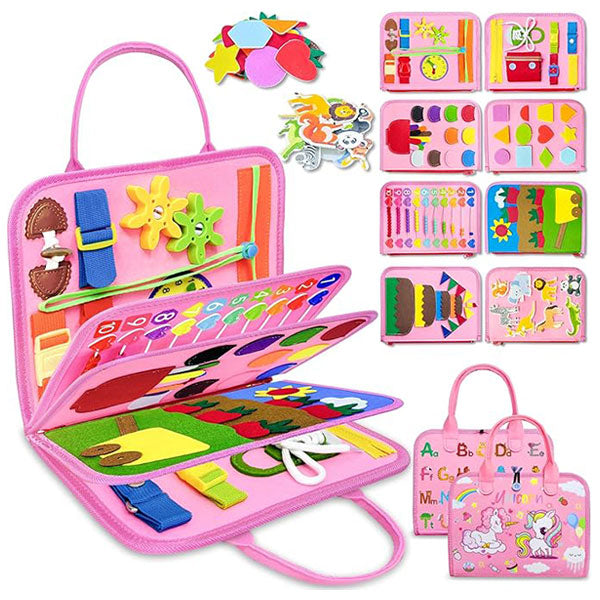 Exorany Busy Board Montessori Toys for Toddler Girl Birthday Gifts