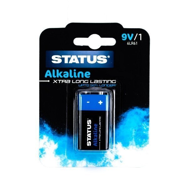 Status Alkaline 9V Batteries 1pk
