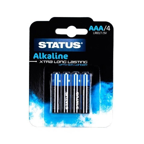 Status Alkaline AAA Batteries 4pk