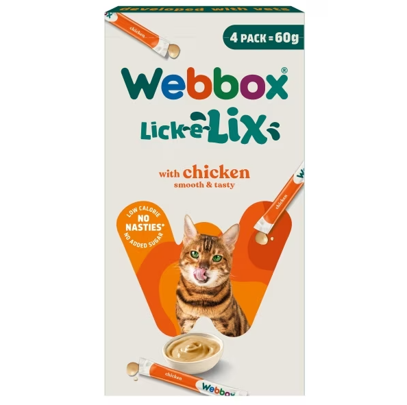 Webbox Lick-E-Lix Chicken 4 X 15g