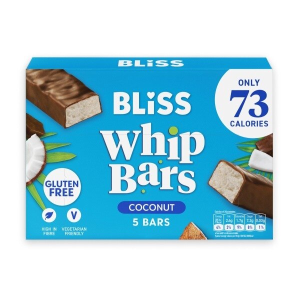 Bliss Bar Milk Choc Coconut Whip 5x19g