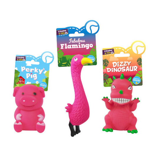 C&P Squeaky Pink Animal
