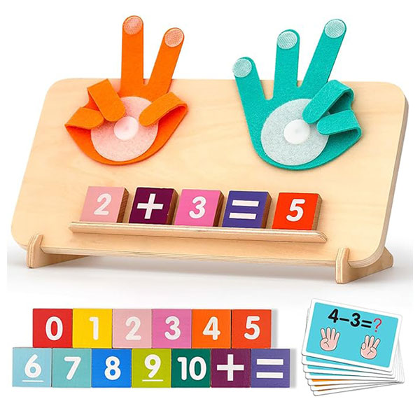 Educational Math Manipulatives Number Counting Blocks for Kids