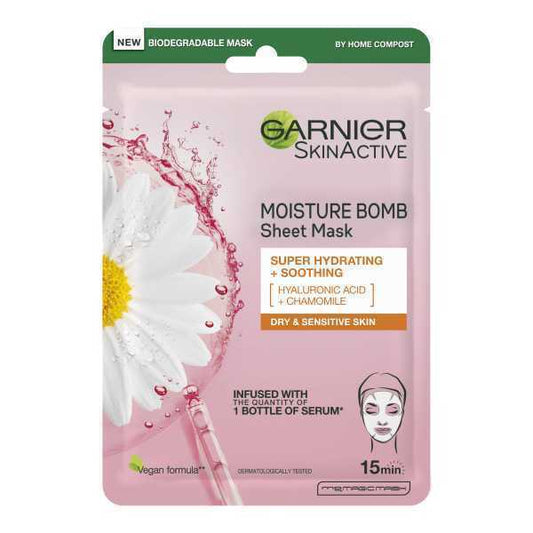 Garnier Moisture Bomb Chamomile Hydrating Face Sheet Mask