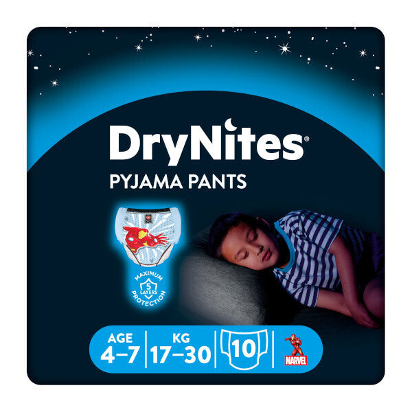 Huggies Drynites Boy Age 4-7 10s