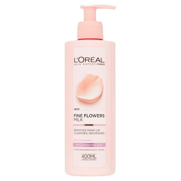 L'Oreal Paris Fine Flowers Cleansing Milk Dry Skin 400ml