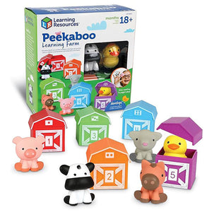 Learning Resources Peekaboo Learning Farm - 10 Pieces