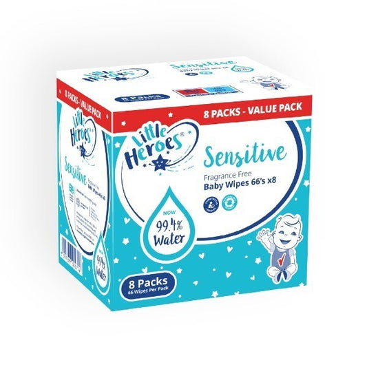 Little Heroes Sensitive Wipes 8X66s