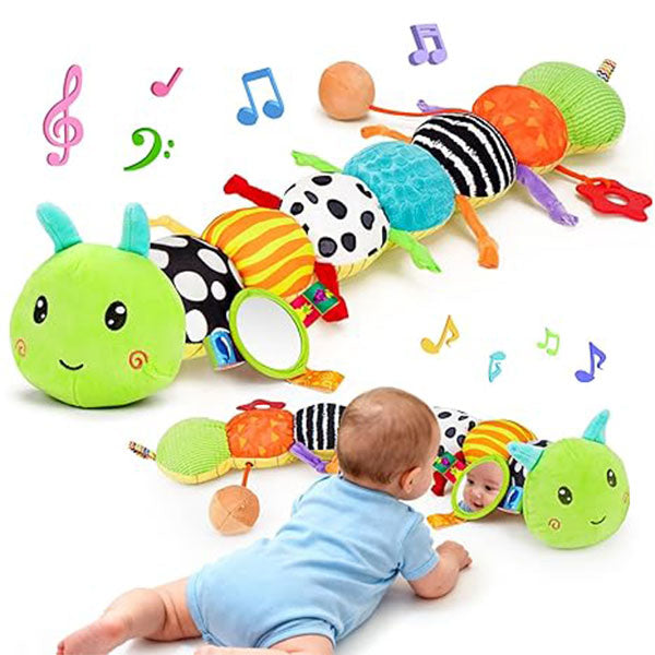 Music Animal Stuffed Plush Caterpillar Toy for Infant