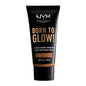 NYX Professional Makeup Born to Glow Radiant Foundation, Iridescent Finish, Buildable Medium Coverage, Vegan Formula, Shade: Cocoa