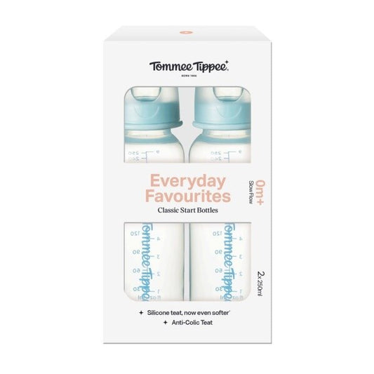 Tomme Tippee Classic Start Bottles Blue 2 Pack