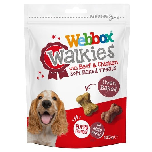 Webbox Walkies Beef Chicken 125g